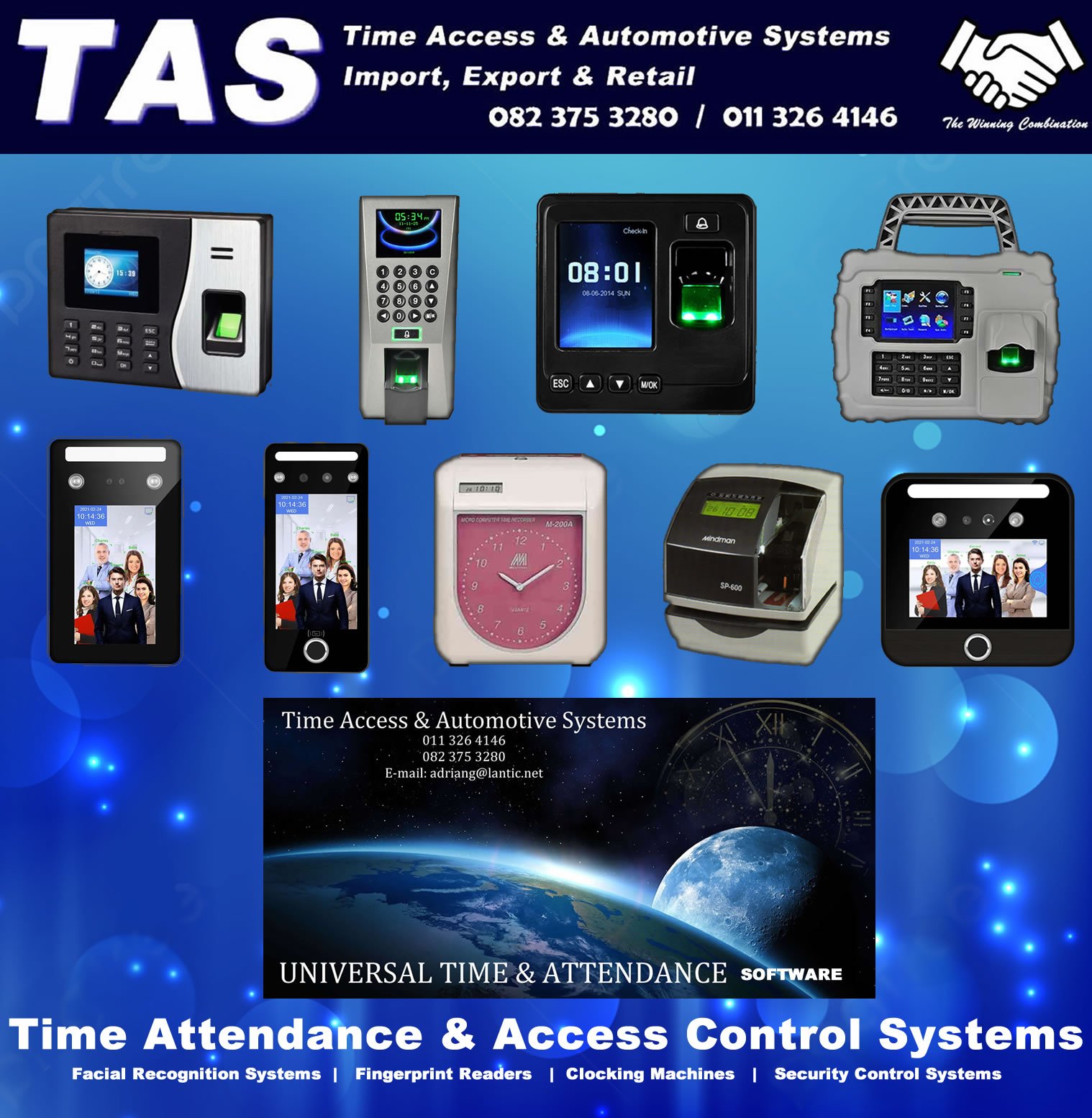 access control and time attendance banner